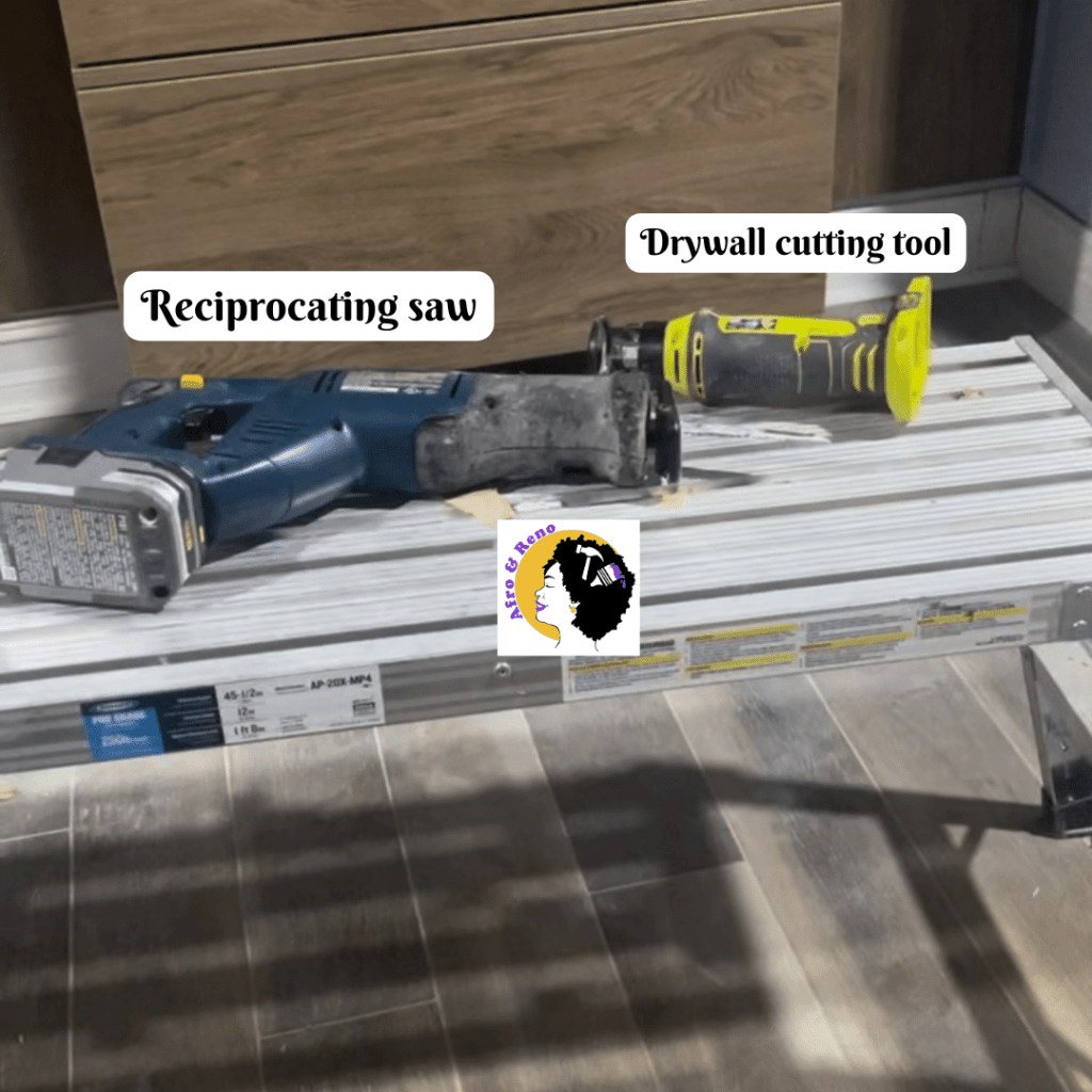 Tools you can use to remove studs a reciprocating saw and drywall saw