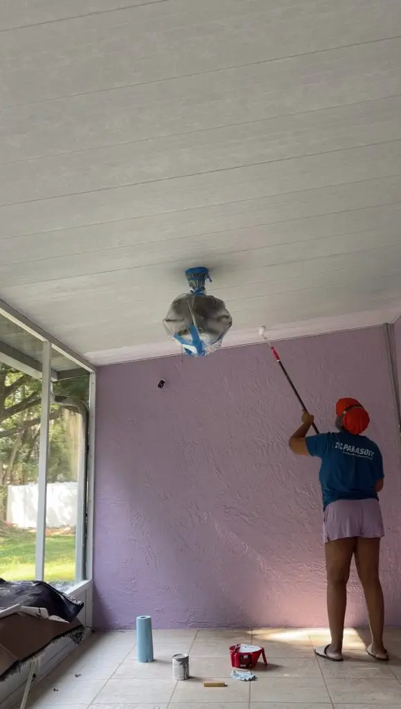 Painting aluminum patio